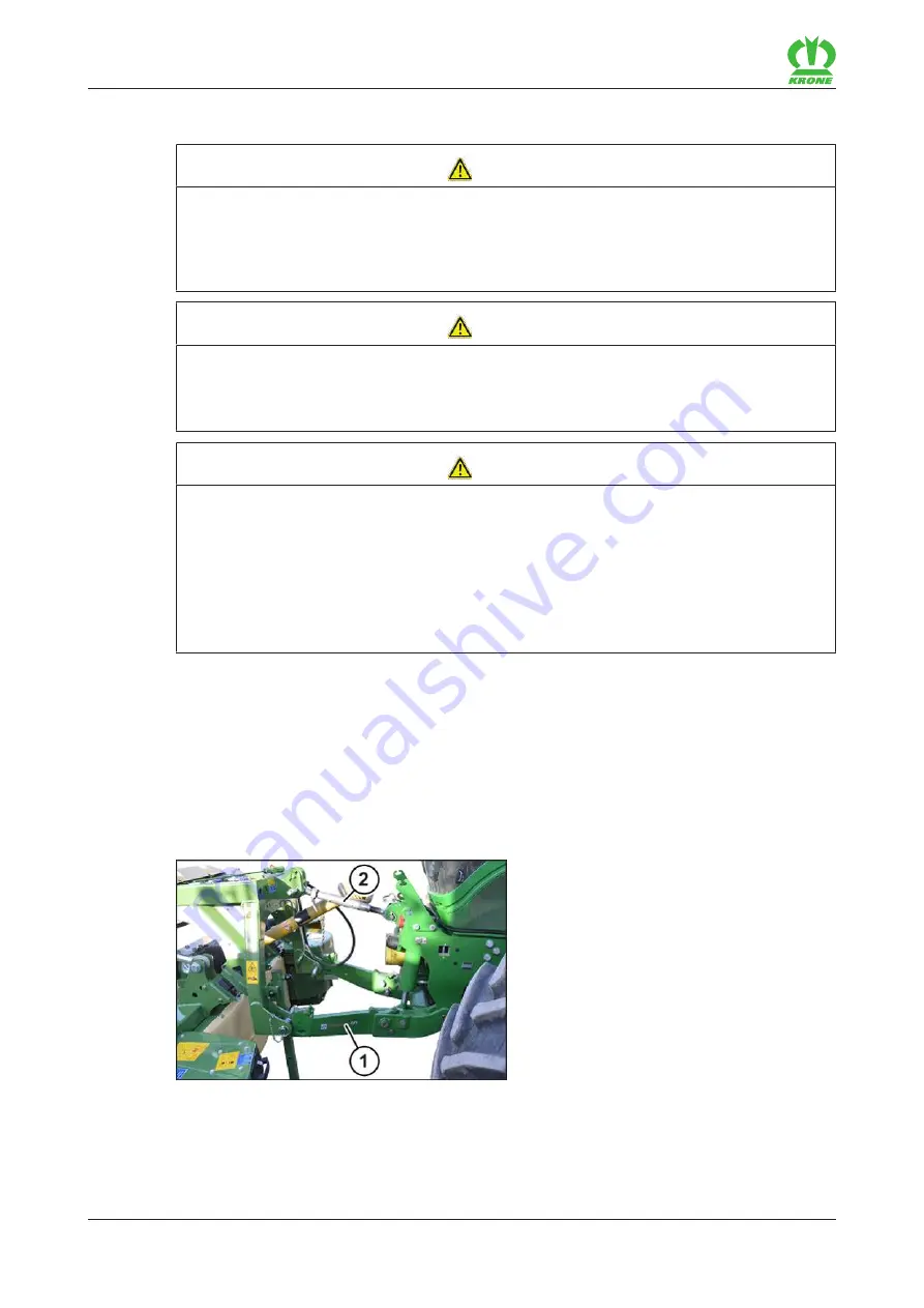 Krone EasyCut F 320 Original Operating Instructions Download Page 38