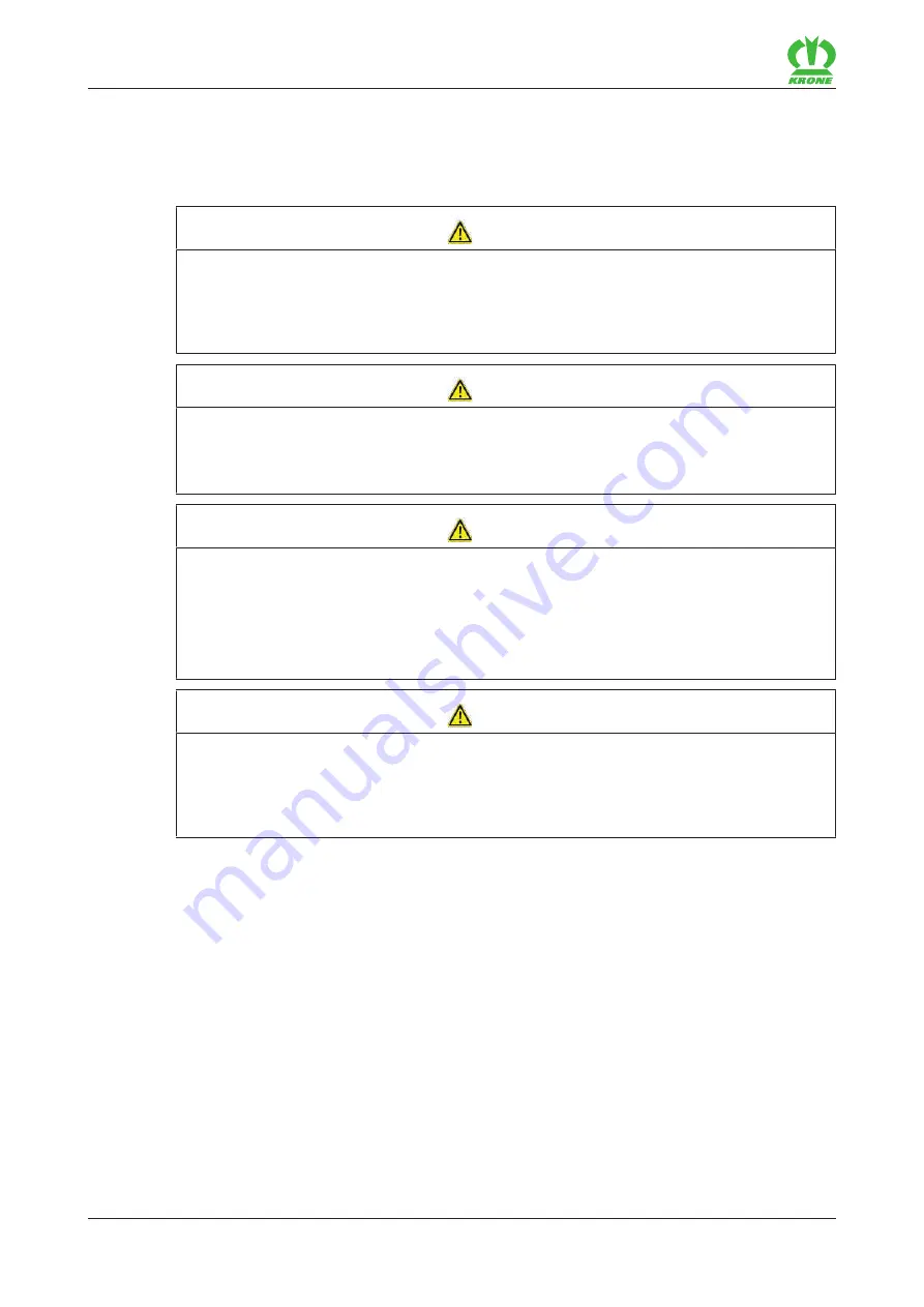 Krone KWT 1600 Original Operating Instructions Download Page 40