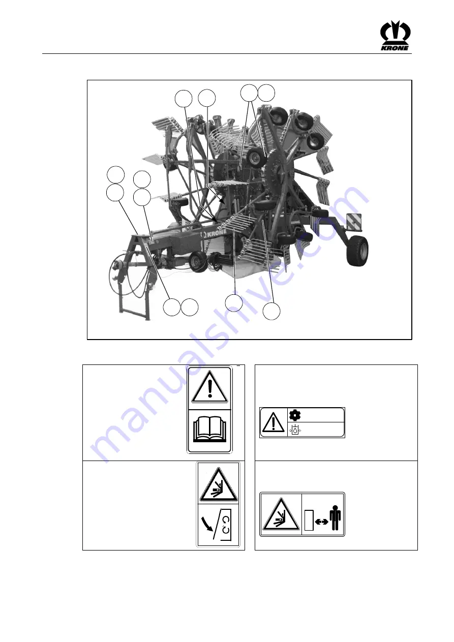 Krone Swadro 1000 Original Operating Instruction Download Page 14