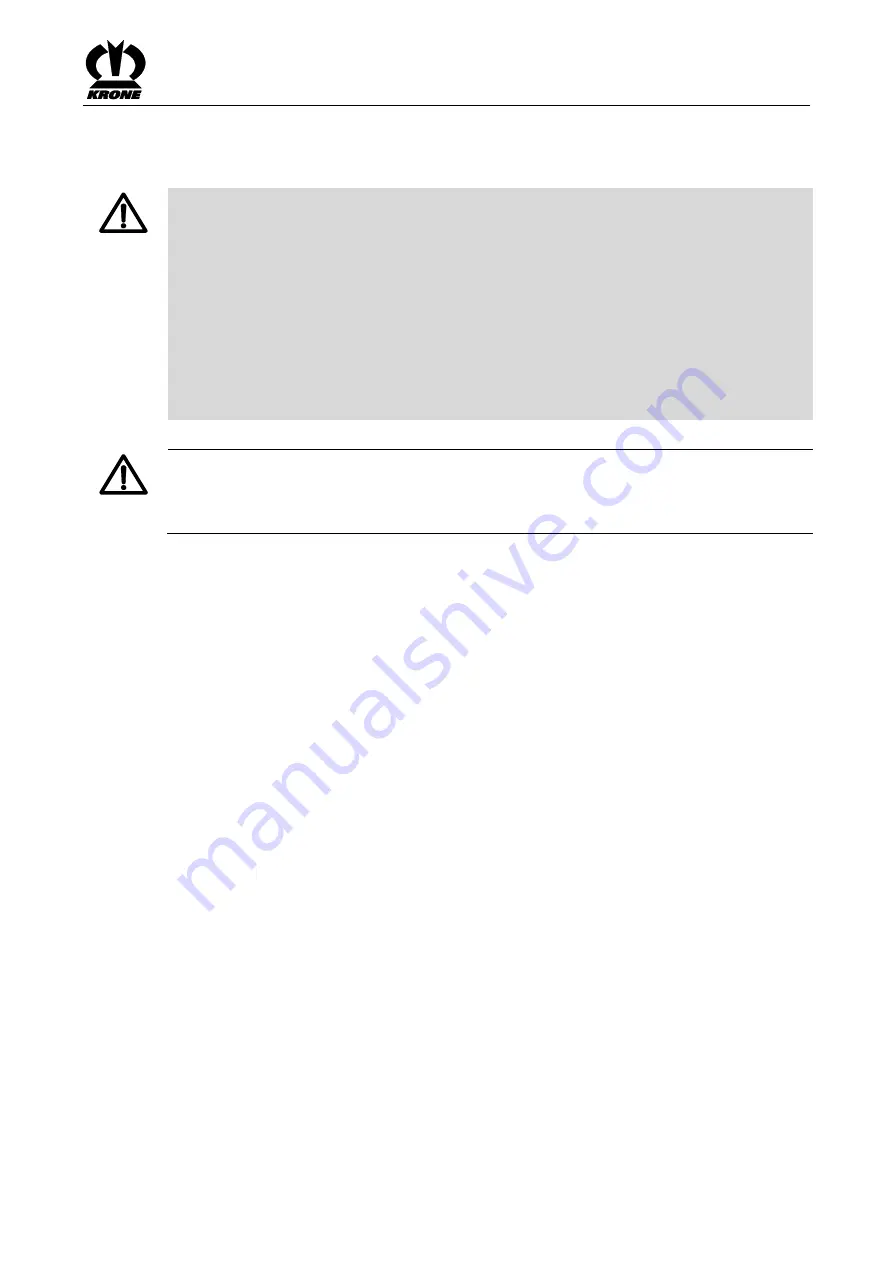 Krone Swadro 1000 Original Operating Instruction Download Page 47