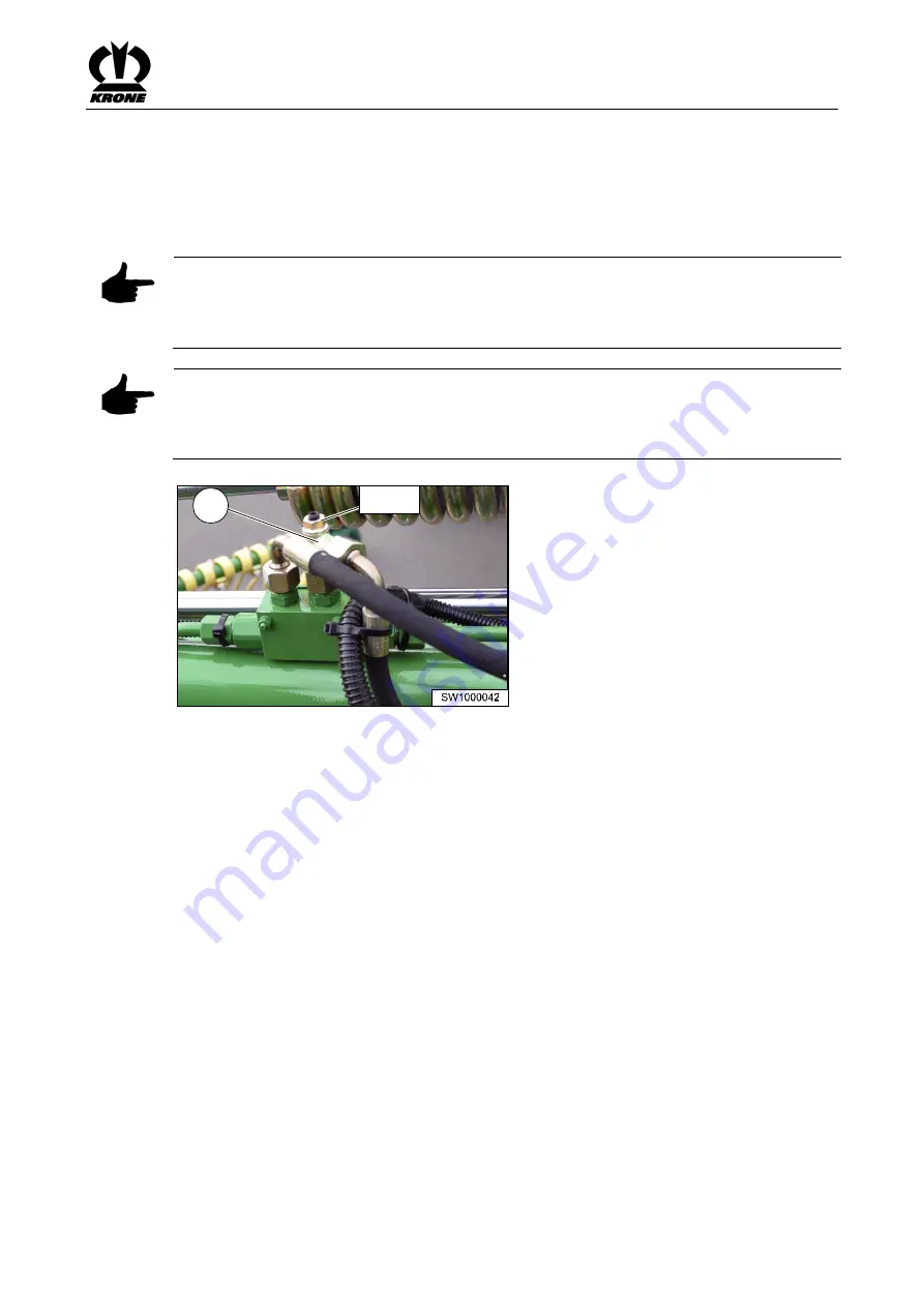 Krone Swadro 1000 Original Operating Instruction Download Page 69