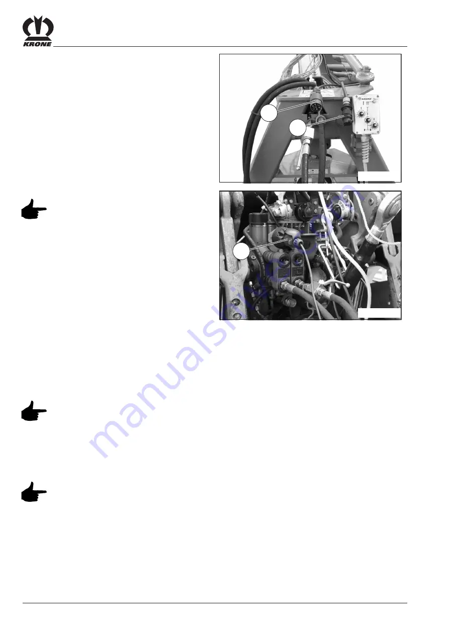 Krone Swadro 1010 Operating Instructions Manual Download Page 24