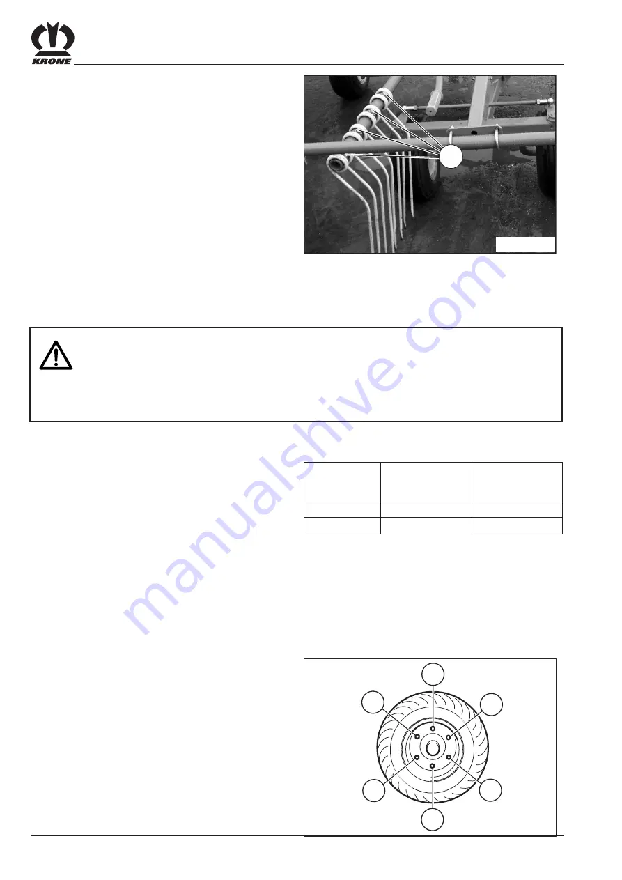 Krone Swadro 1010 Operating Instructions Manual Download Page 50