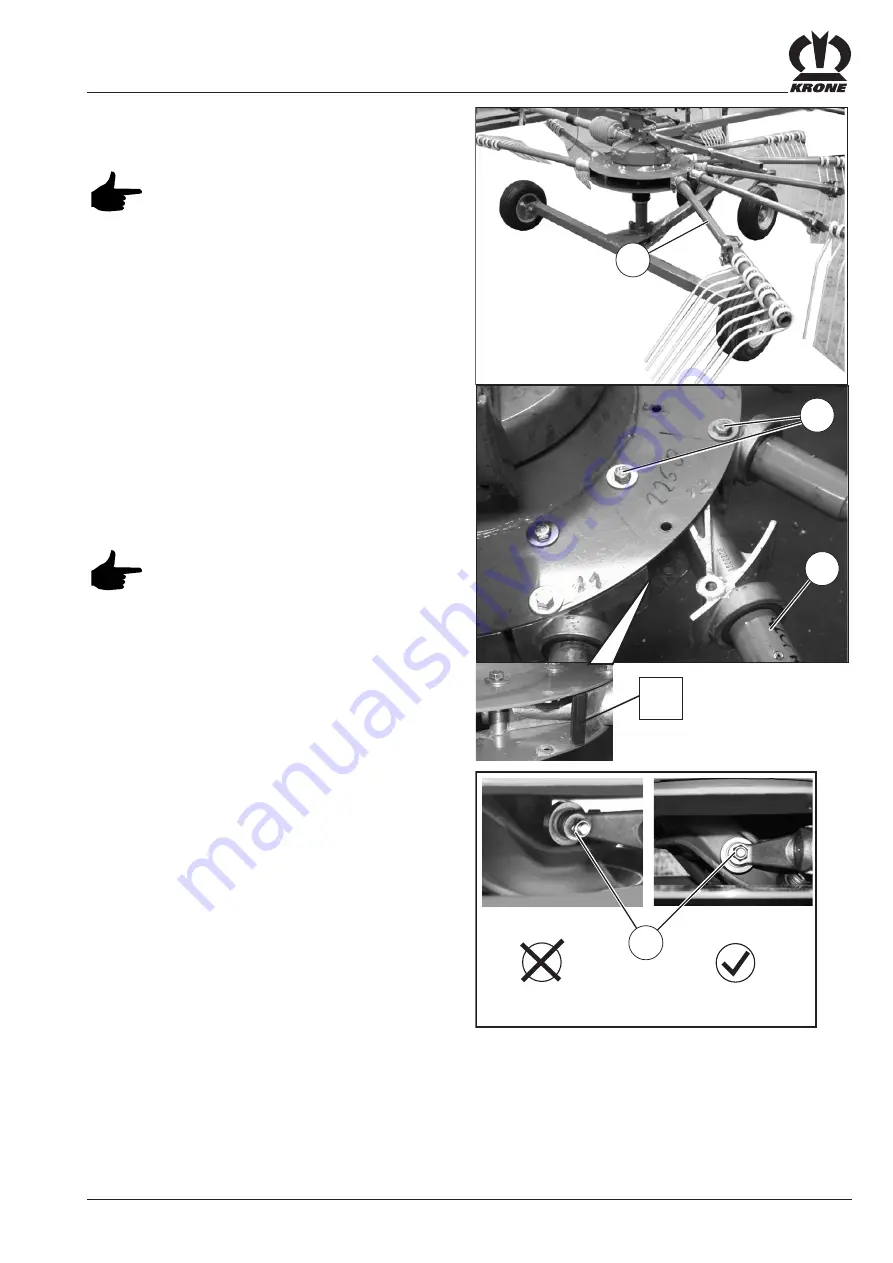 Krone Swadro 1010 Operating Instructions Manual Download Page 69