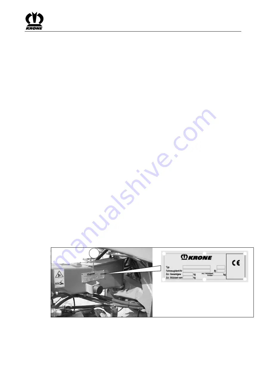 Krone Swadro 2000 Original Operating Instructions Download Page 11