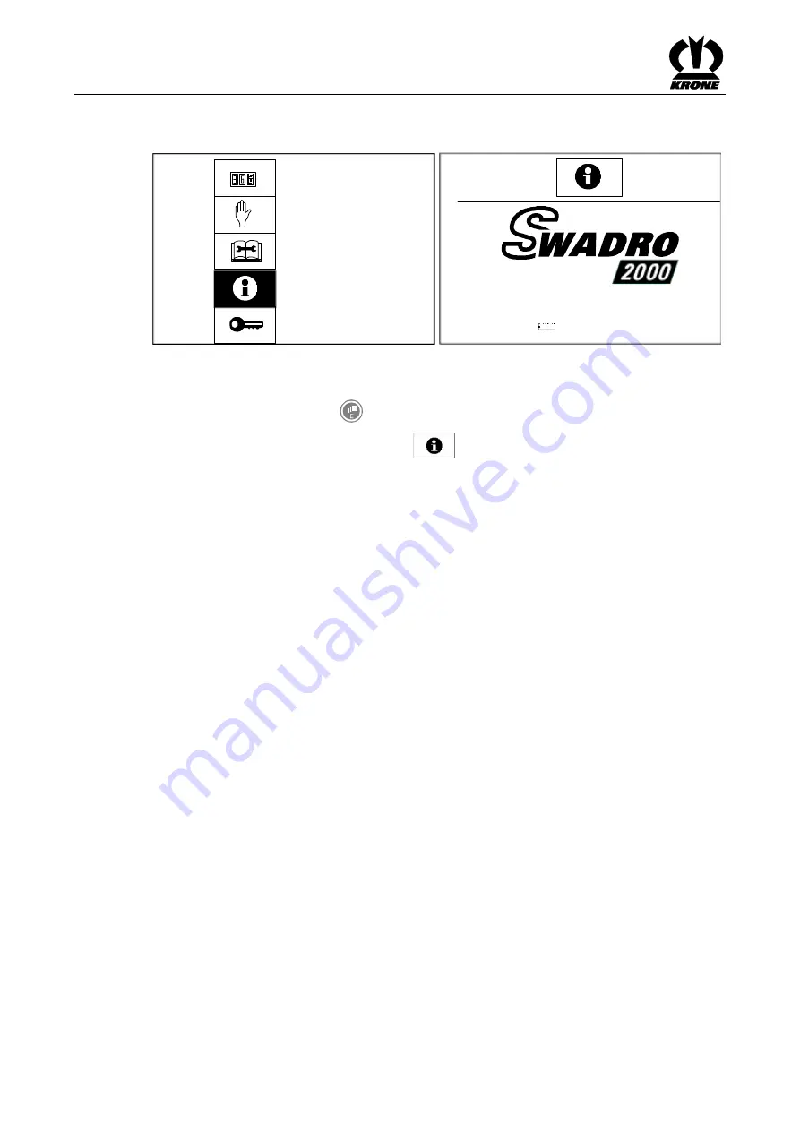 Krone Swadro 2000 Original Operating Instructions Download Page 90