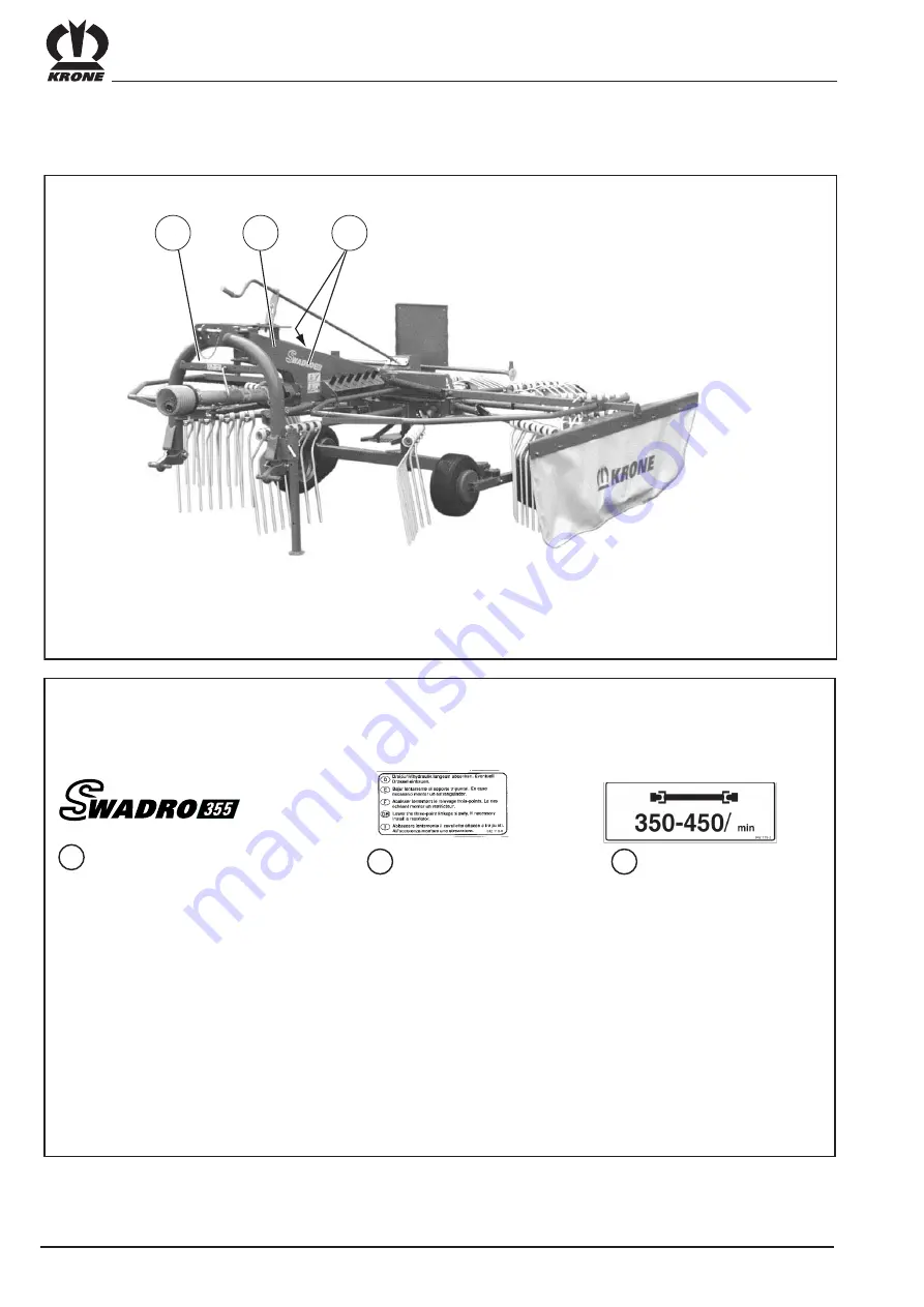 Krone Swadro 355 Скачать руководство пользователя страница 10