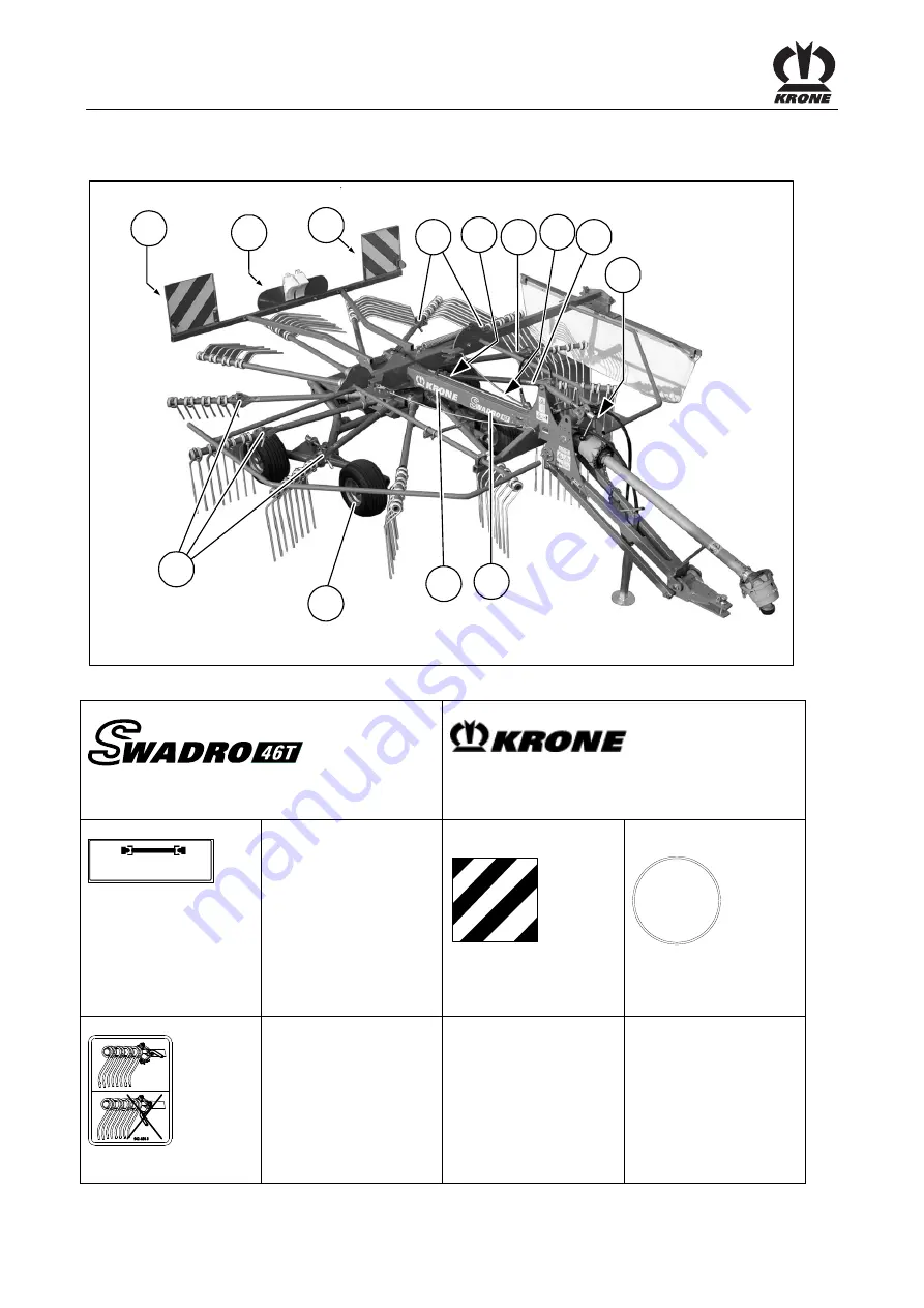 Krone Swadro 38 T Original Operating Instructions Download Page 16