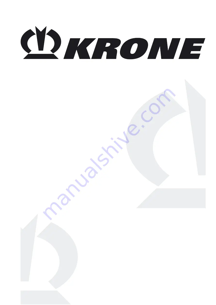 Krone Swadro 46 T Operating Instructions Manual Download Page 44