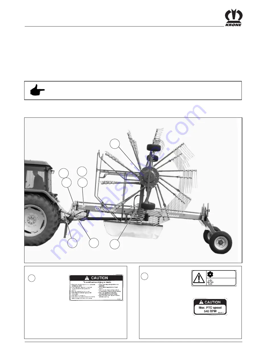 Krone Swadro 700 Operating Instructions Manual Download Page 17