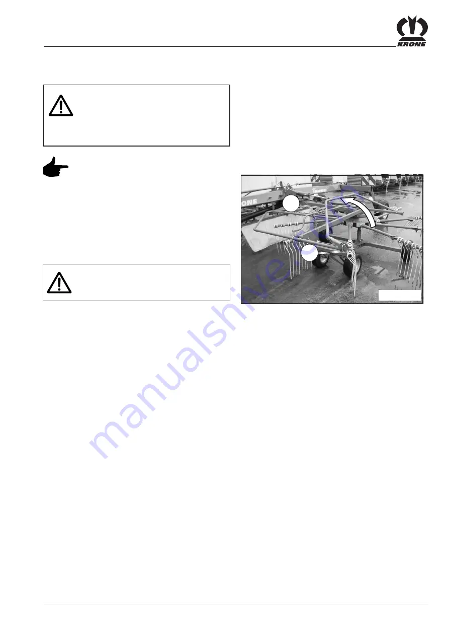 Krone Swadro 700 Operating Instructions Manual Download Page 33