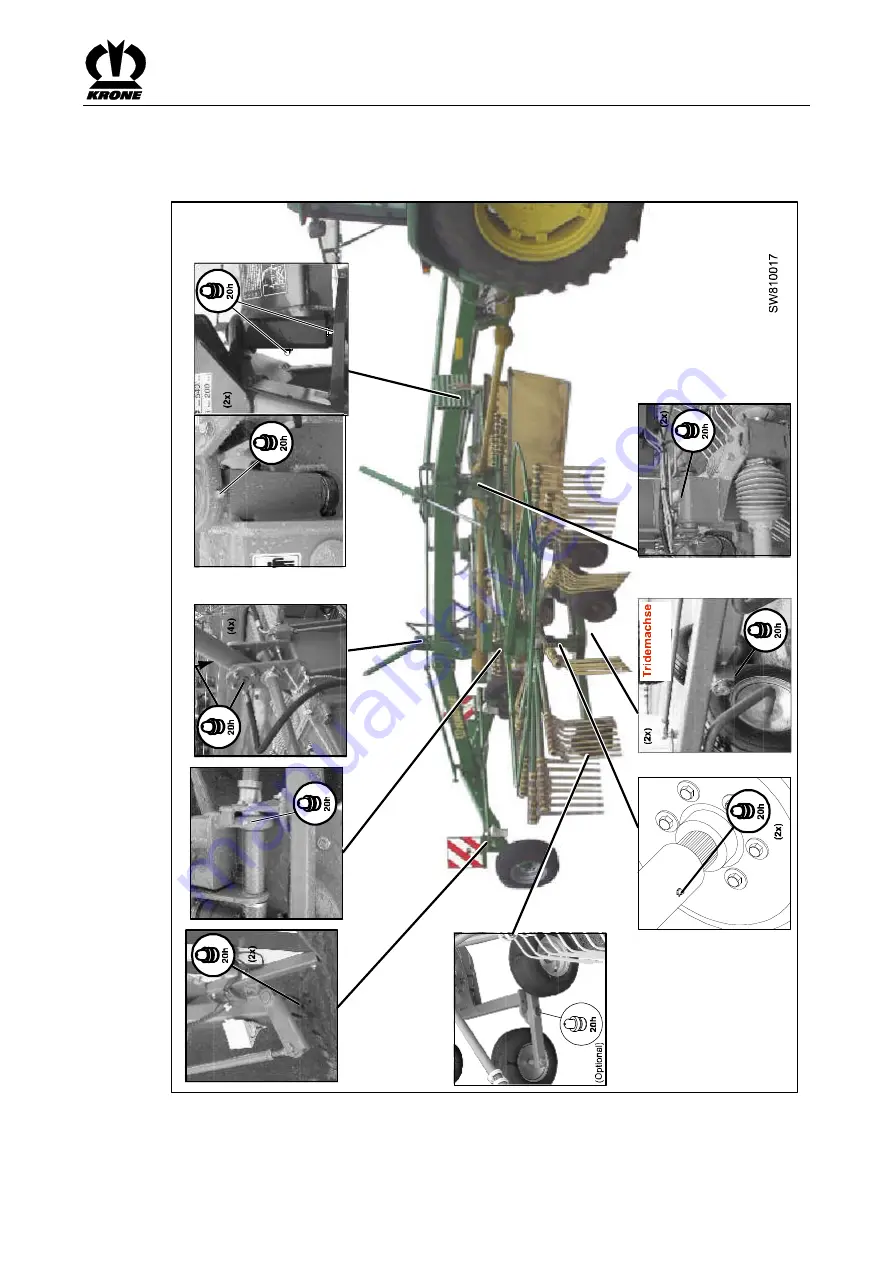 Krone Swadro 807 Original Operating Instructions Download Page 77