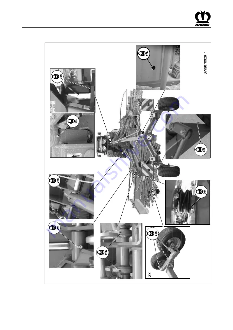 Krone Swadro 807 Original Operating Instructions Download Page 78