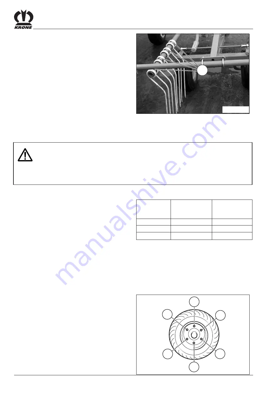 Krone Swadro 810 Operating Instructions Manual Download Page 44