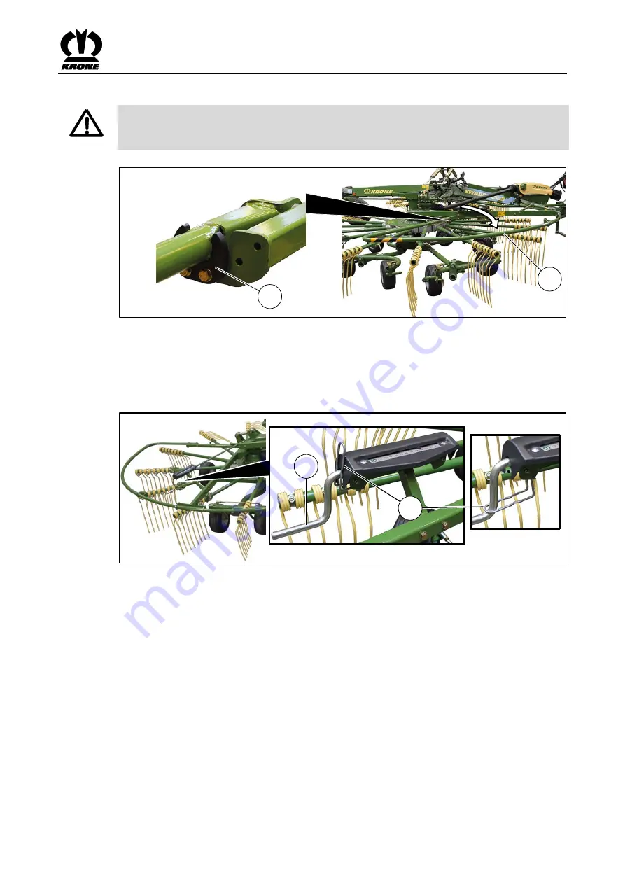 Krone Swadro TC 1000 Operating Instructions Manual Download Page 67