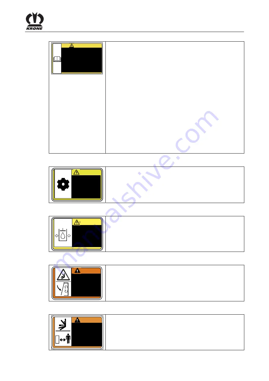 Krone Swadro TC 880 Operating Instructions Manual Download Page 27