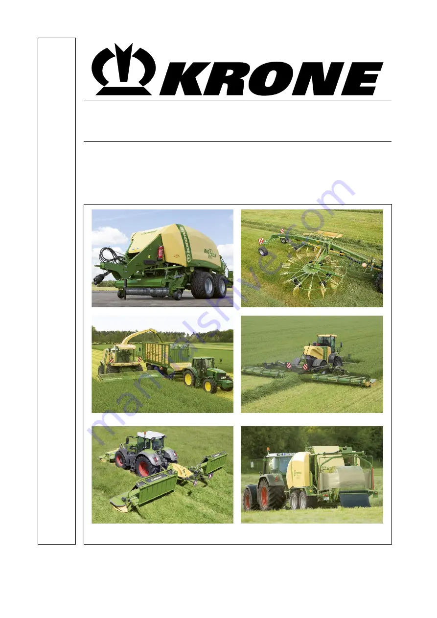 Krone Terminal Beta II Instructions Manual Download Page 1