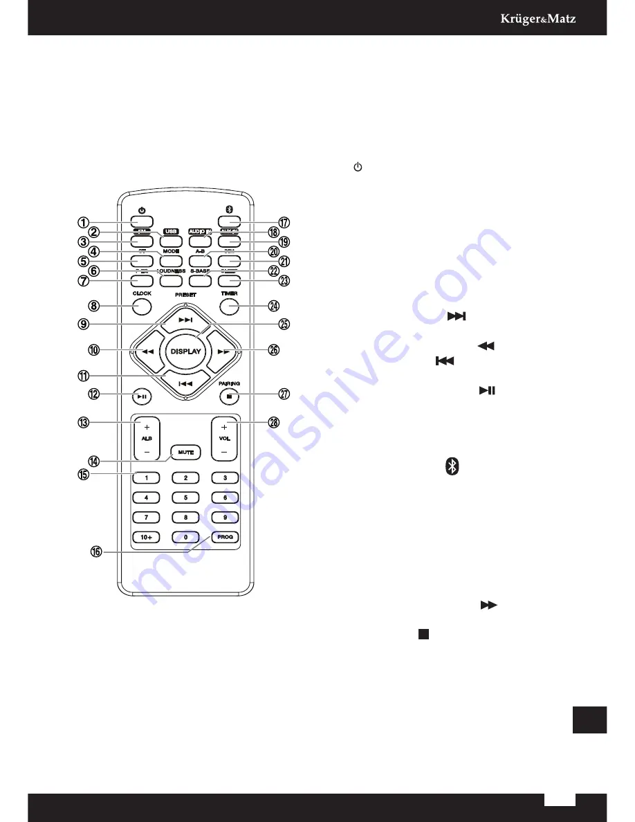 Kruger&Matz KM1663 Owner'S Manual Download Page 73