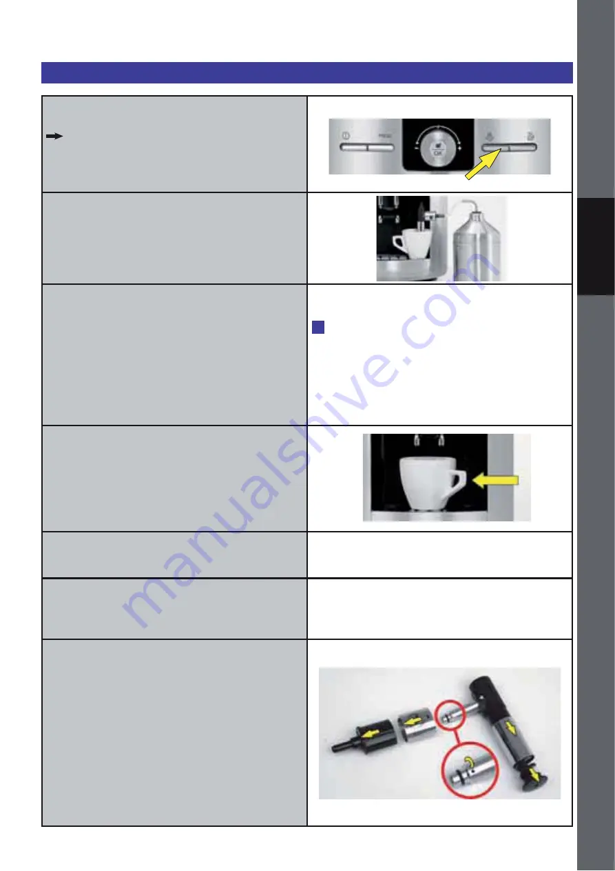 Krups Espresseria Automatic EA82 Series Use And Maintenance Download Page 99