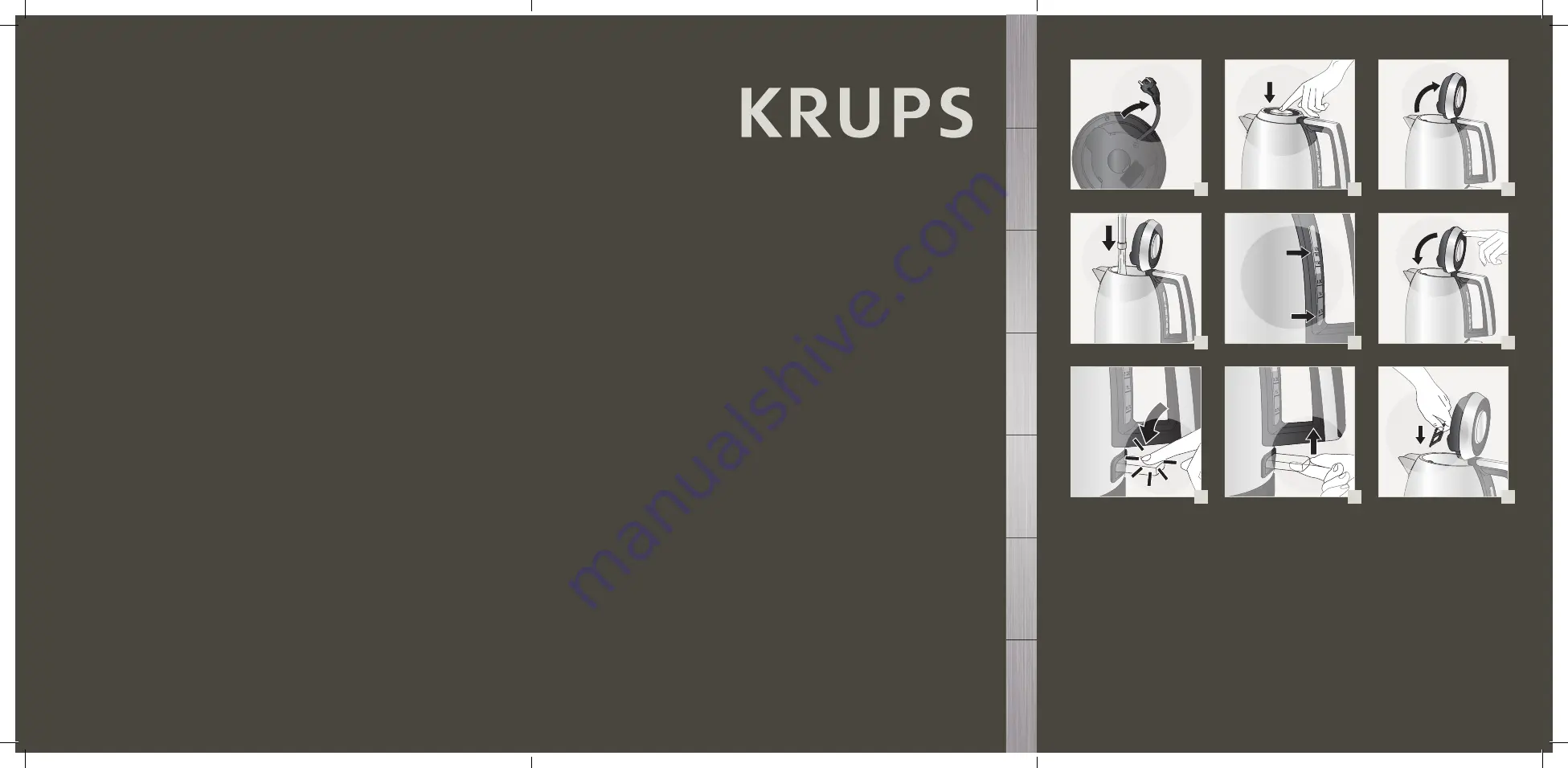 Krups EXCELLENCE BW552D10 Manual Download Page 1