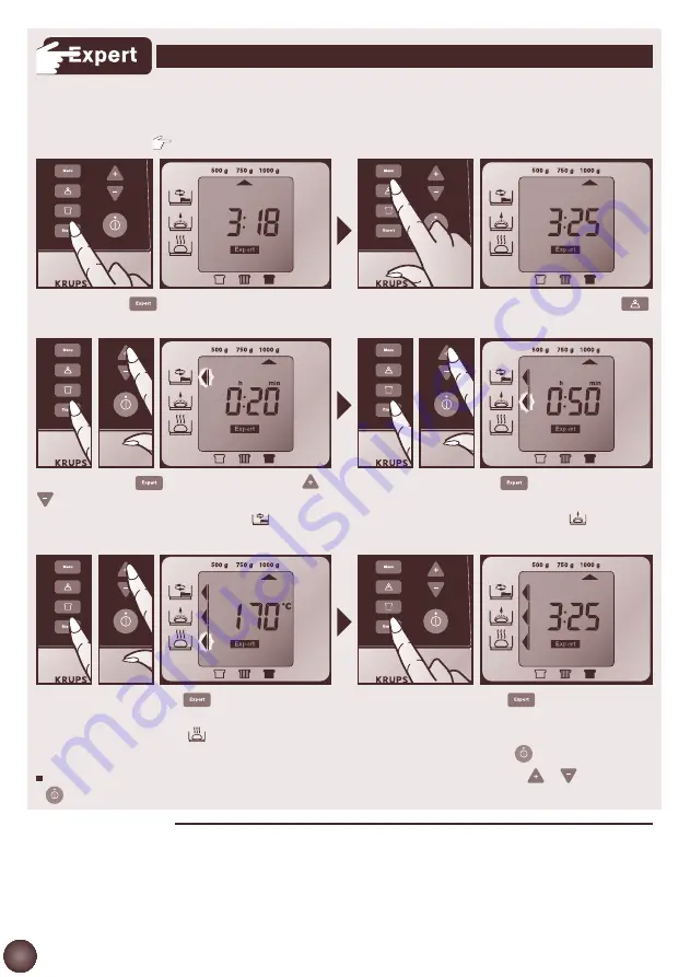 Krups EXPERT KX7000 Series Manual Download Page 62