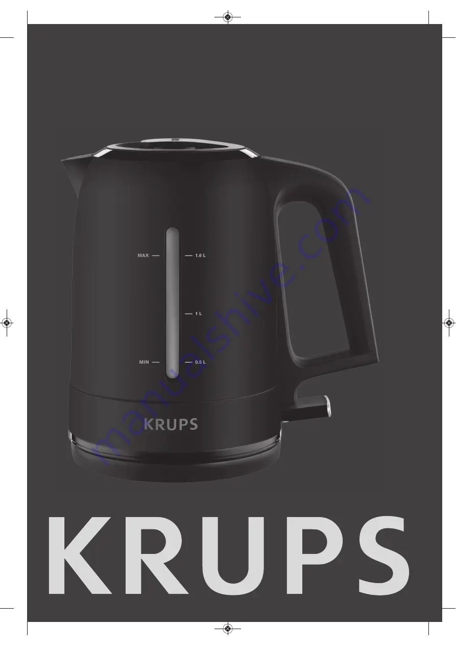 Krups PROAROMA BW244 Series Скачать руководство пользователя страница 1