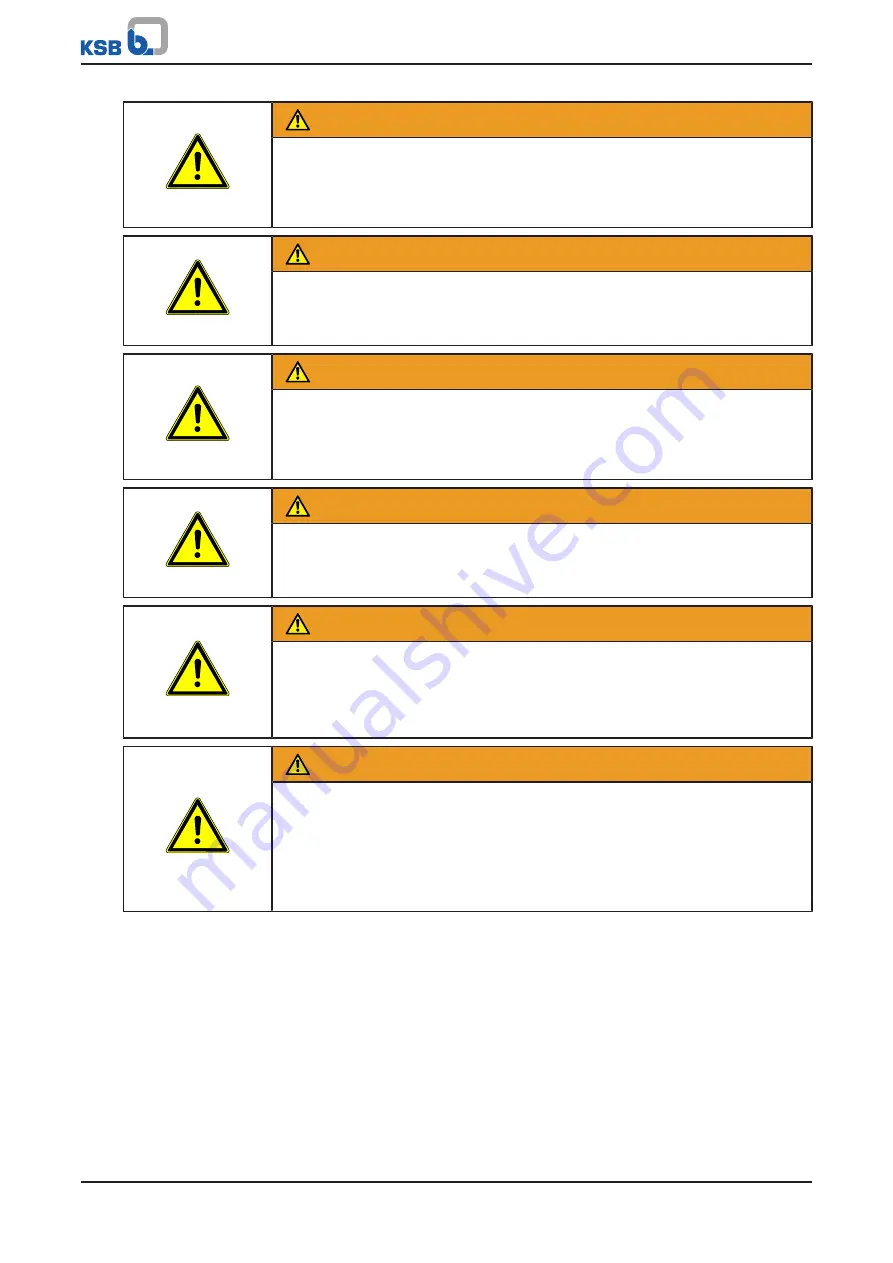 KSB Amacan S 1000-600 Installation & Operating Manual Download Page 63