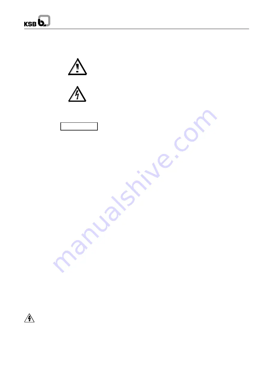 KSB BOAX- B Operating Instructions Manual Download Page 35