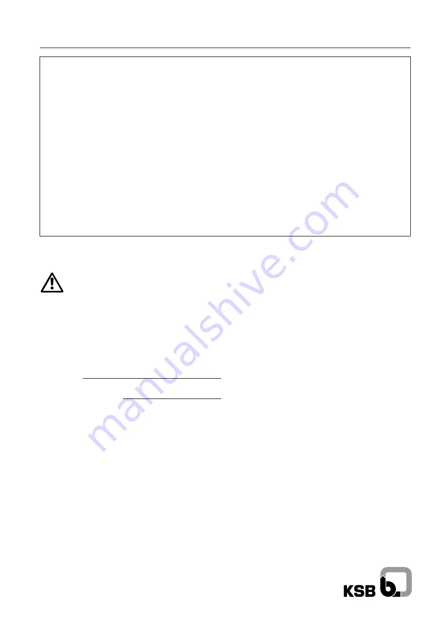 KSB Hyamat K 0202 Original Operating Manual Download Page 1