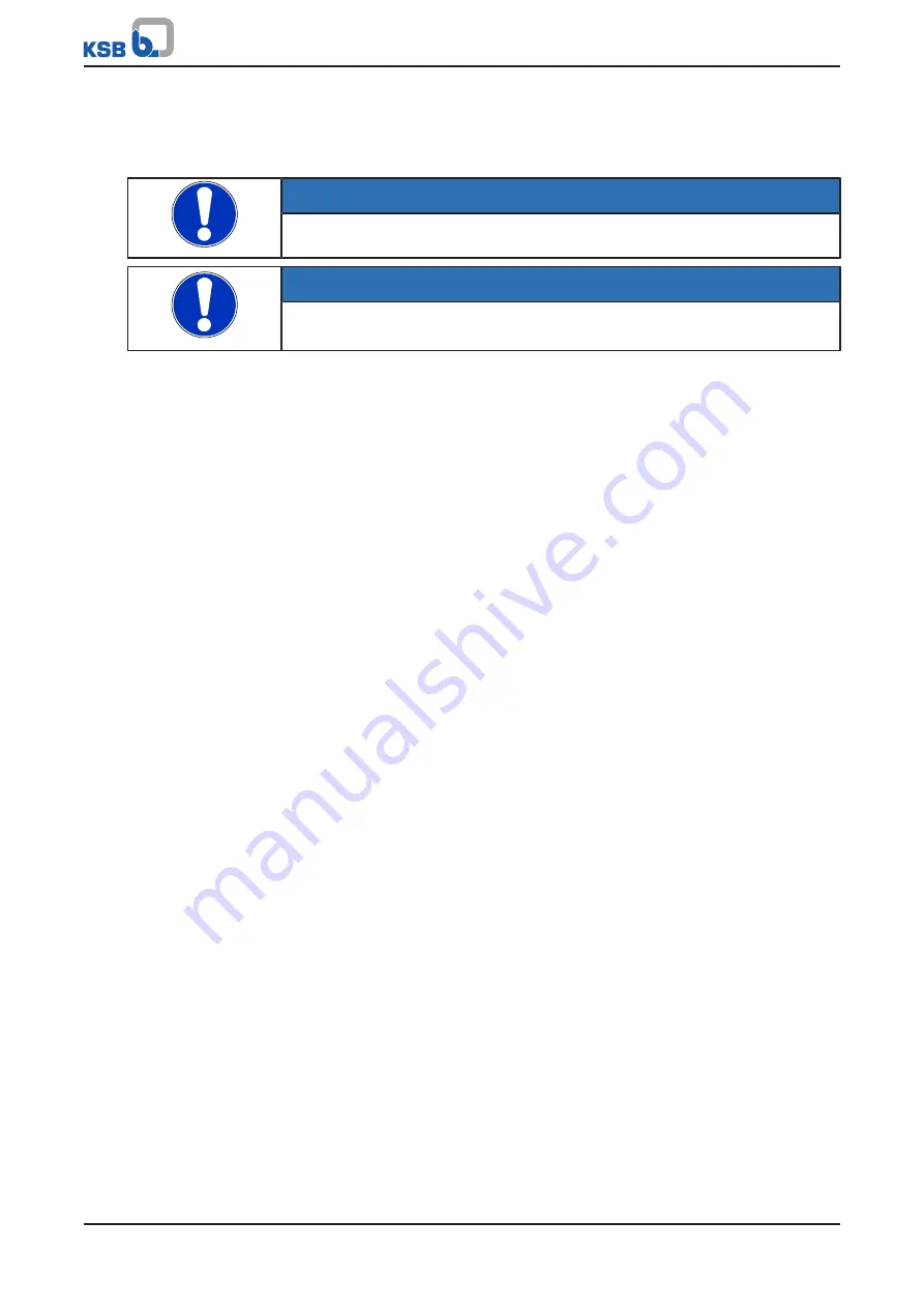 KSB SRA Installation & Operating Manual Download Page 40