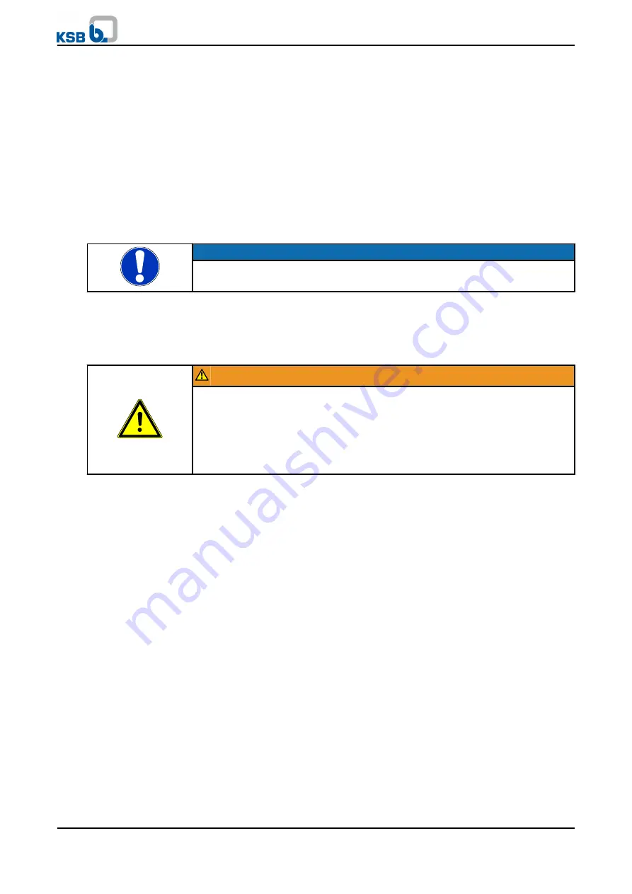 KSB WKTR Installation & Operating Manual Download Page 18