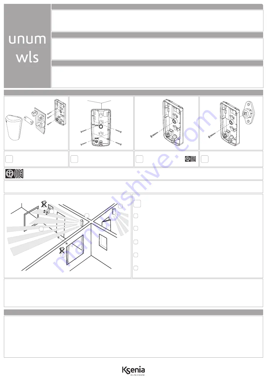 Ksenia KSI5201100.300 Quick Start Manual Download Page 1