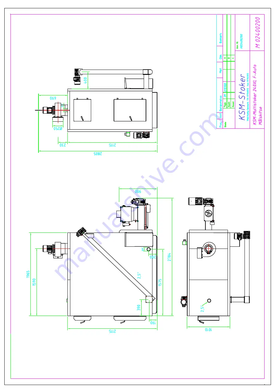 KSM-Stoker KSM-Multistoker 240 XL Instructions Manual Download Page 60