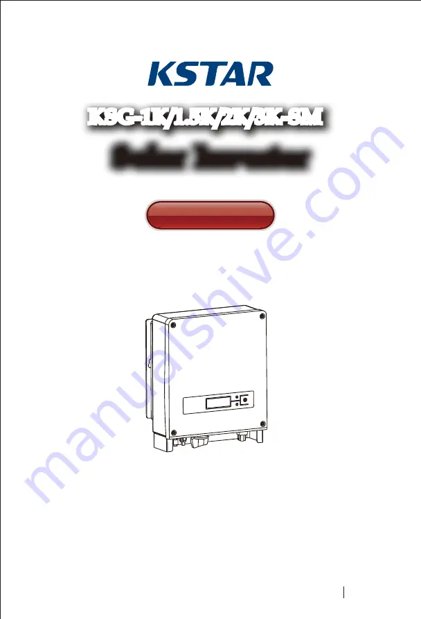 KStar KSG-1.5K-SM User Manual Download Page 1