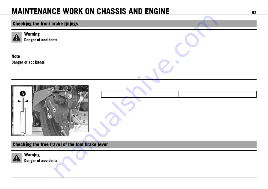 KTM 990 Adventure AUS 2009 Owner'S Manual Download Page 94