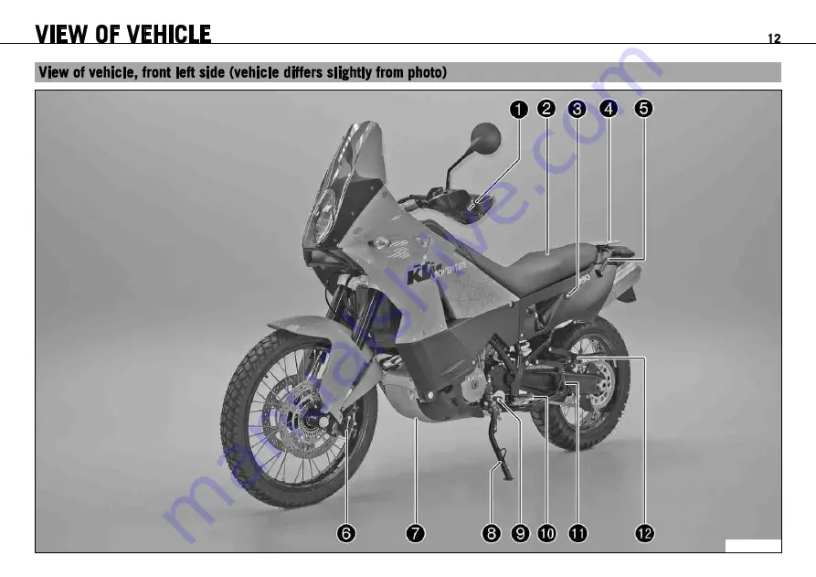 KTM 990 Adventure AUS/UK 2009 Скачать руководство пользователя страница 14