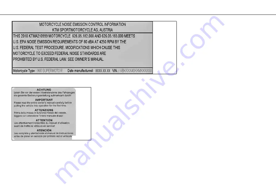 KTM 990 Supermoto R Owner'S Manual Download Page 23