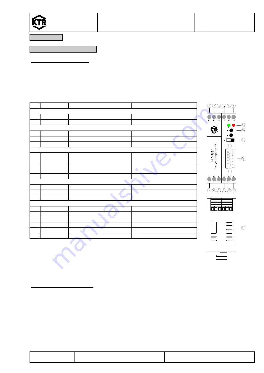 KTR DATAFLEX 85 Series Operating & Assembly Instructions Download Page 11