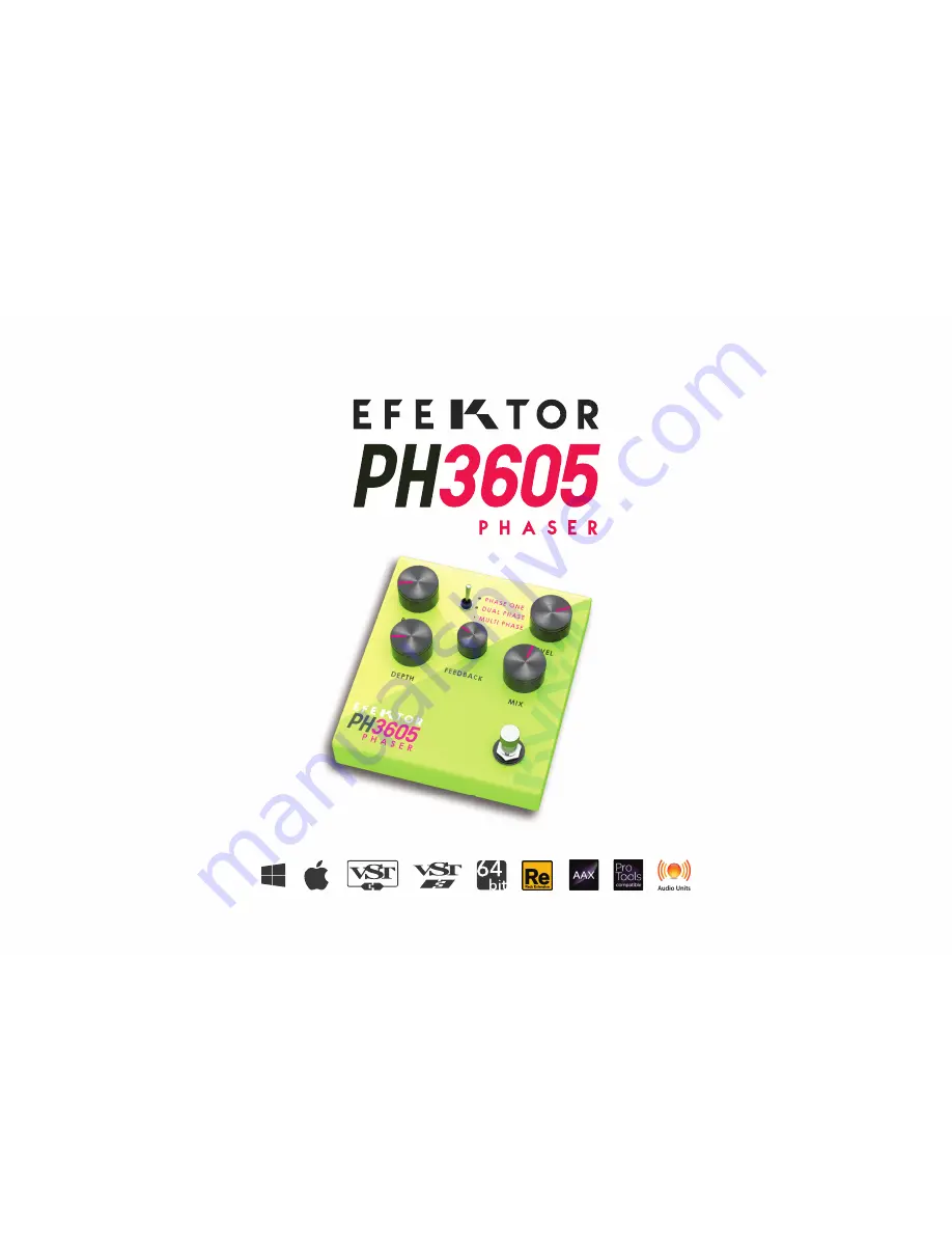 Kuassa EFEKTOR PH3605 PHASER User Manual Download Page 1