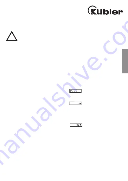 Kübler CODIX 52U Operating Instructions Manual Download Page 13