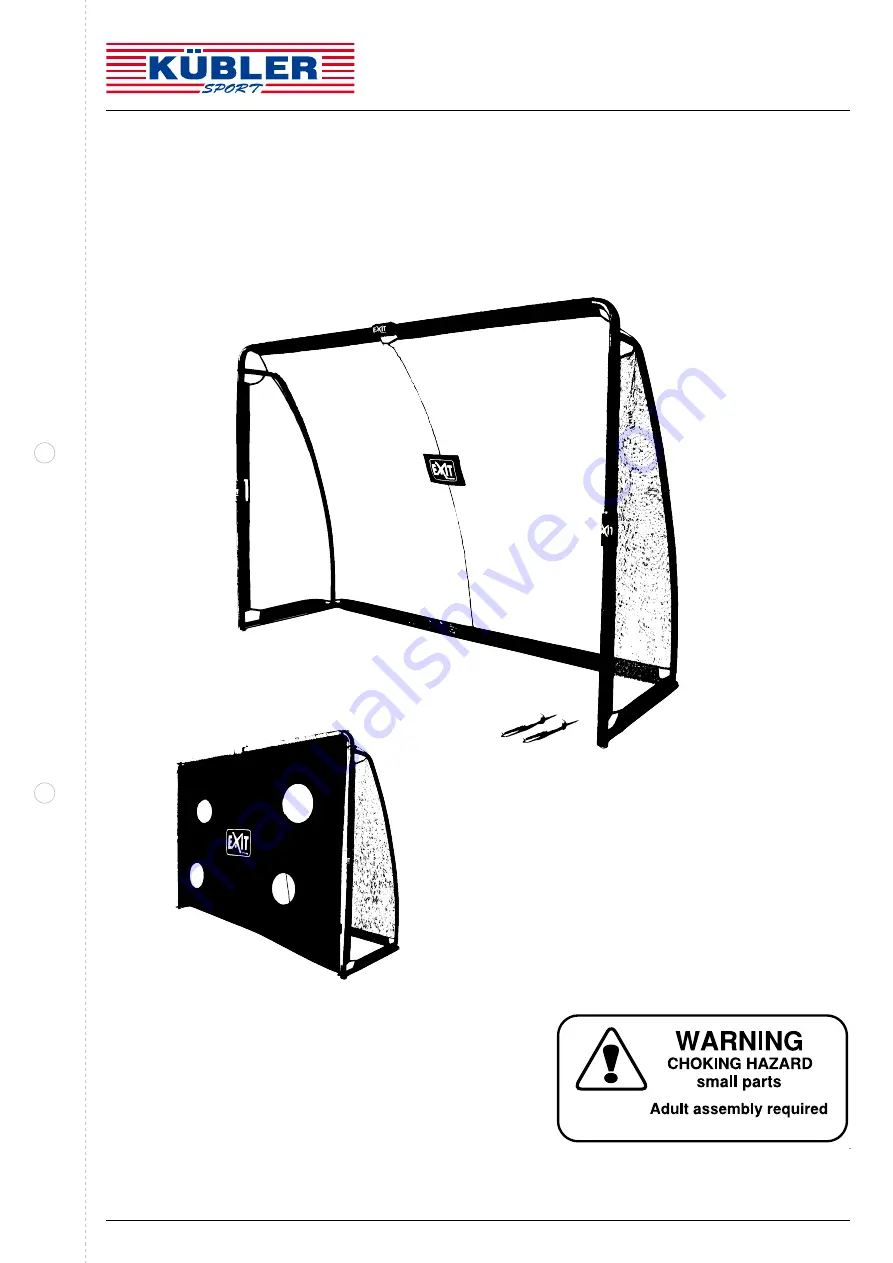 KÜBLER SPORT Finta Soccer Goal D5093 Скачать руководство пользователя страница 1