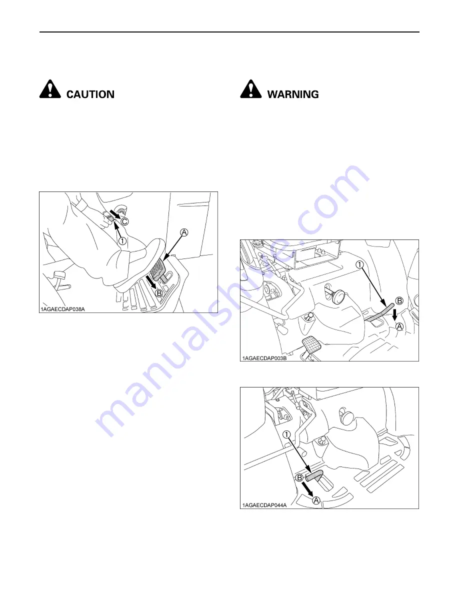 Kubota B2320 Operator'S Manual Download Page 43