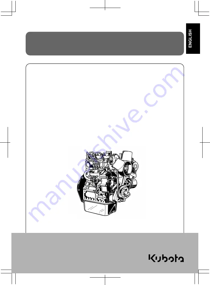 Kubota D722-E4 Operator'S Manual Download Page 3