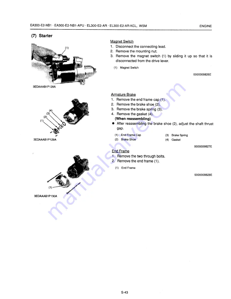 Kubota EA300-E2-NB1 Workshop Manual Download Page 105