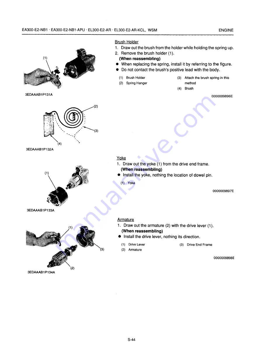 Kubota EA300-E2-NB1 Workshop Manual Download Page 106