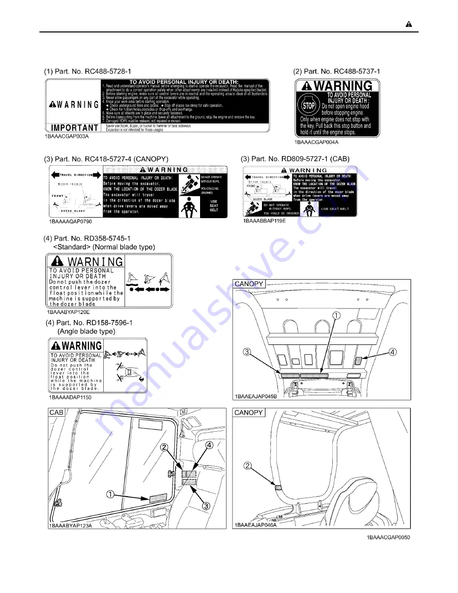 Kubota KX033-4 Operator'S Manual Download Page 17