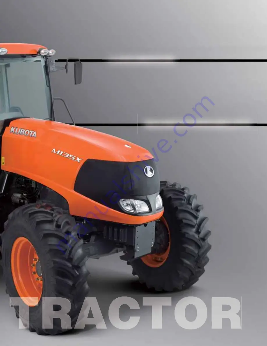 Kubota M100X Owner'S Manual Download Page 5