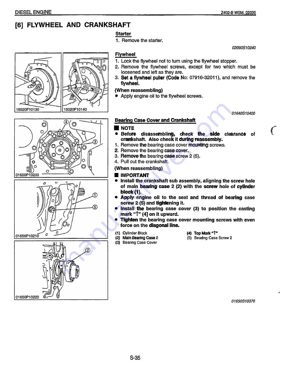 Kubota Z402-EB-ONAN-1 Workshop Manual Download Page 44