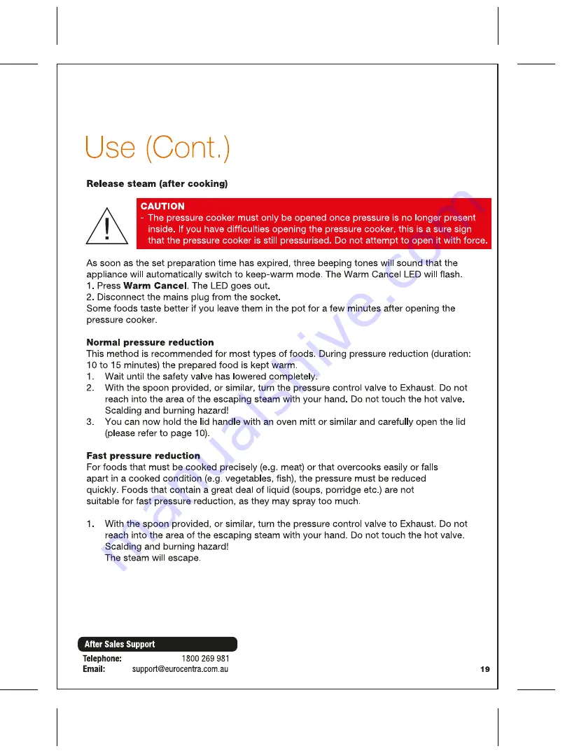 Kuchef EC-EPC-01 Instruction Manual Download Page 21