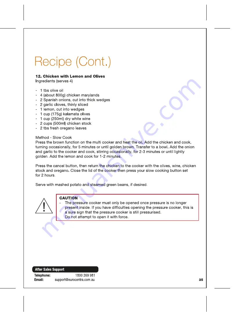 Kuchef EC-EPC-01 Instruction Manual Download Page 37